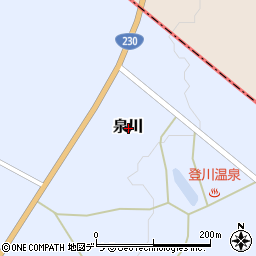 北海道虻田郡留寿都村泉川周辺の地図