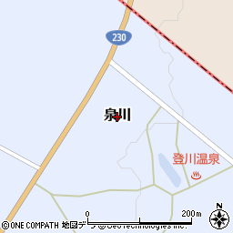 北海道留寿都村（虻田郡）泉川周辺の地図