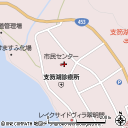 支笏湖郵便局周辺の地図