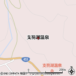 北海道千歳市支笏湖温泉周辺の地図