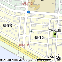 北海道千歳市福住周辺の地図