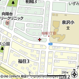 北海道千歳市柏陽3丁目5周辺の地図