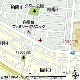 北海道千歳市柏陽3丁目5-10周辺の地図
