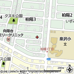 北海道千歳市柏陽3丁目9-3周辺の地図