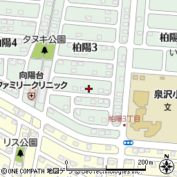 北海道千歳市柏陽3丁目9-5周辺の地図