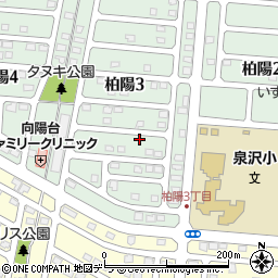 北海道千歳市柏陽3丁目9-17周辺の地図