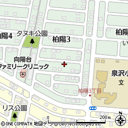 北海道千歳市柏陽3丁目9-16周辺の地図