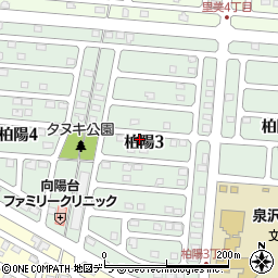 北海道千歳市柏陽周辺の地図