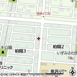 北海道千歳市柏陽3丁目2周辺の地図