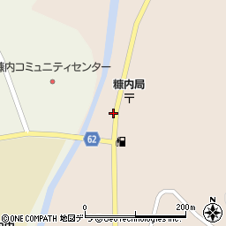 糠内駅停トイレ周辺の地図