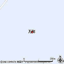 北海道十勝郡浦幌町万年周辺の地図