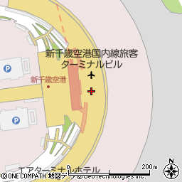 新千歳空港ターミナルビル周辺の地図