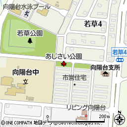 あじさい公園周辺の地図