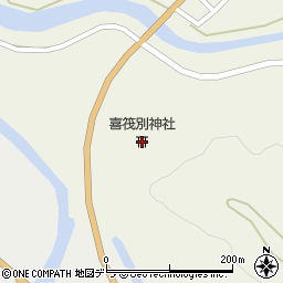 喜筏別神社周辺の地図