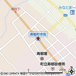 寿都町市街周辺の地図