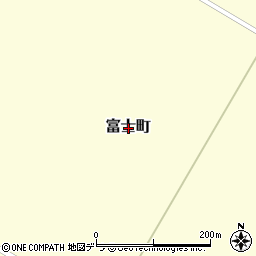 北海道帯広市富士町周辺の地図