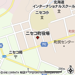 北海道ニセコ町（虻田郡）周辺の地図