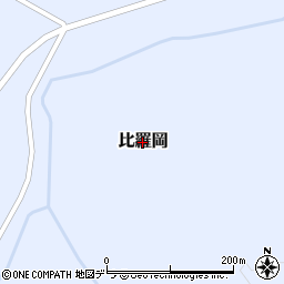北海道喜茂別町（虻田郡）比羅岡周辺の地図