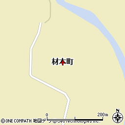 北海道十勝郡浦幌町材木町周辺の地図