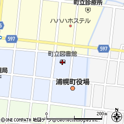 浦幌町立図書館周辺の地図
