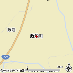北海道寿都郡寿都町政泊町周辺の地図
