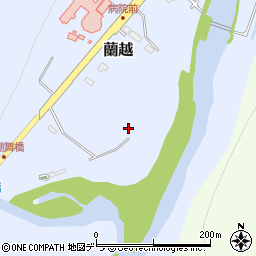 北海道千歳市蘭越周辺の地図