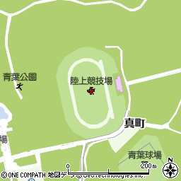 青葉陸上競技場周辺の地図