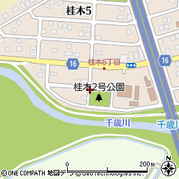 北海道千歳市桂木6丁目周辺の地図