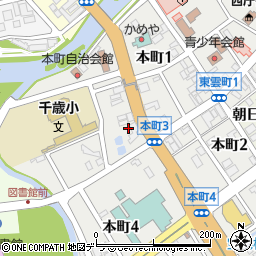北海道千歳市本町3丁目1周辺の地図