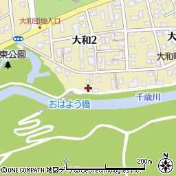 北海道千歳市大和2丁目4-11周辺の地図