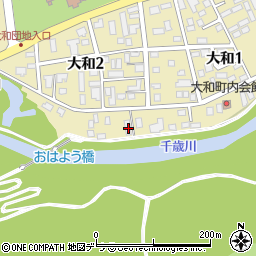 北海道千歳市大和2丁目4-6周辺の地図