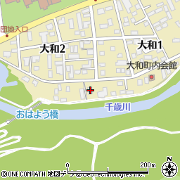 北海道千歳市大和2丁目4-5周辺の地図