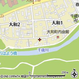 北海道千歳市大和2丁目4-2周辺の地図