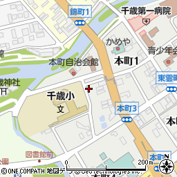 北海道千歳市本町3丁目8周辺の地図