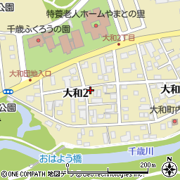 北海道千歳市大和2丁目2-11周辺の地図