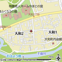 北海道千歳市大和2丁目2-1周辺の地図
