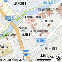 北海道千歳市本町1丁目22-2周辺の地図