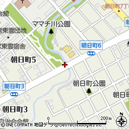 北海道千歳市朝日町周辺の地図