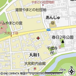 北海道千歳市大和1丁目3-2周辺の地図