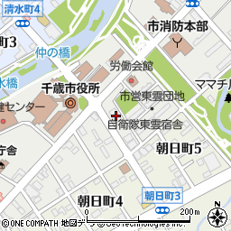 北海道千歳市東雲町3丁目1-10周辺の地図