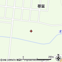 北海道十勝郡浦幌町帯富86周辺の地図