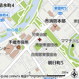 労働会館周辺の地図