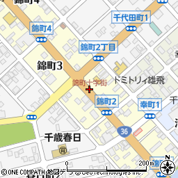 錦町十字街周辺の地図