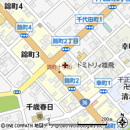 セブンイレブン千歳錦町店周辺の地図