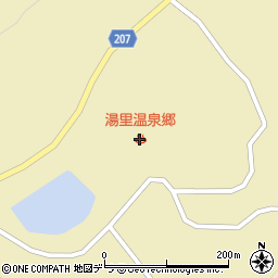 湯里温泉郷周辺の地図