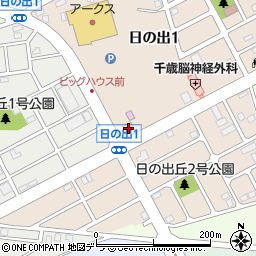 セイコーマート千歳日の出店周辺の地図