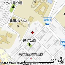 北海道千歳市北栄1丁目3周辺の地図