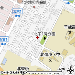 〒066-0036 北海道千歳市北栄の地図