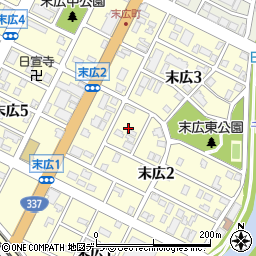 北海道千歳市末広2丁目7周辺の地図