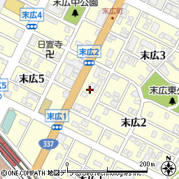 北海道千歳市末広2丁目6周辺の地図